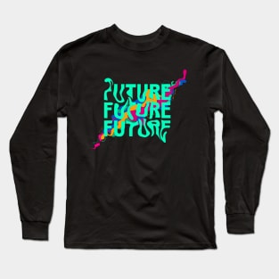 Future Rainbow Design Long Sleeve T-Shirt